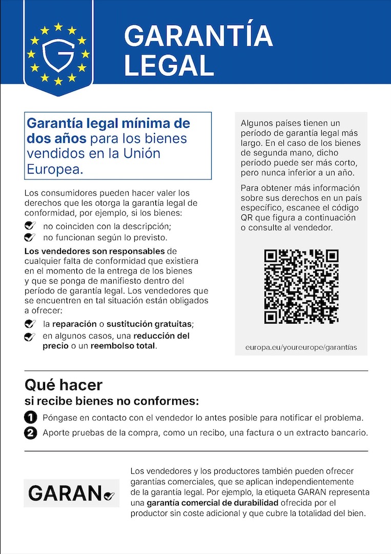 Garantías legales UE